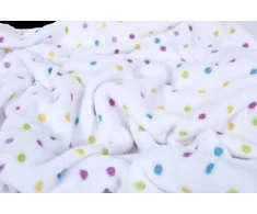 Baby Matex MATEX Kūdikių antklodė MILLY mikropluoštas 75x100 [TB0294_K01] balti taškeliai
