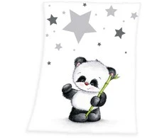 Baby Best Kocyk su mikrofibry 75x100 Panda 8739 bambus gwiazdki pled dziecięcy