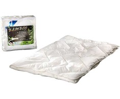 Visasezonė bambuko mišinio antklodė, 200x220 cm, balta, drėgmę sugerianti, lengvas Hollow užpildas, 1.65 kg, lengvai prižiūrimas užvalkalas, minkšta patalynė