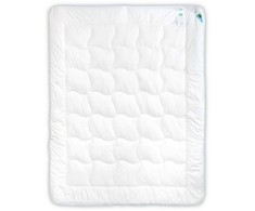 Antialerginė antklodė 4 metų laikų, 200x220 cm, sergantiems astma ir alergija, 1600g + 600g, balta, su PiureFill pluoštu, dvigulė patalynė