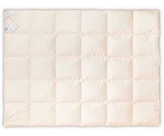 Žąsų pūkų antklodė, žieminė šiluma, 155x200 cm, 2100g, kreminė spalva, PZH sertifikatas, tradicinis dygsniavimas, natūralus užpildas