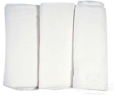Baby Matex Trijų dalių medžiaginių sauskelnių rinkinys. 70x80 medvilninis baltas