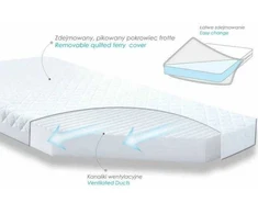 Baby Matex Čiužinys lovelei 120x60x6 Softi Simpli putų dvipusis ortopedinis