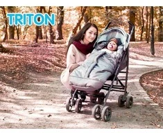 Baby Matex Triton kojų movas, vežimėlio miegmaišis, vandeniui atsparus žieminis uždangalas vaikams, 100 cm ilgio, su dvipusiu užtrauktuku, 3 ir 5 taškų diržams, lengvai valomas dugnas, šiltas vokelis į vežimėlį