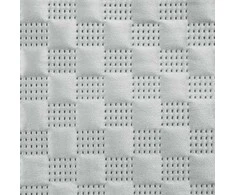 Eurofirany Veliūrinis dekoratyvinis užtiesalas, 170x210 cm, dygsniuotas lovatiesė, sidabrinis sofos užtiesalas, minkštas poliesterio pledas Lovatiesė