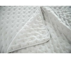 Pilkas dekoratyvinis užtiesalas, 240x260 cm, minkštas mikropluošto lovatiesė, apverčiamas miegamojo užvalkalas, dygsniuotas pledas, lovos užtiesalas