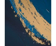 Eurofirany Abstraktaus meno sienų paveikslas, pilkos ir mėlynos spalvų gama, modernus dekoratyvinis paveikslas, 60x90 cm įrėminta drobė, minimalistinis interjero dekoras, stilinga namų puošmena