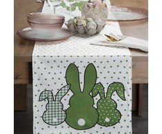 Eurofirany CHO/SPRING/Žalias/1 35X140 Baltas+Žalias VELVET