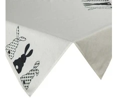 Eurofirany CHO/SPRING/Juodas/4 85X85 Baltas+Juodas VELVETAS