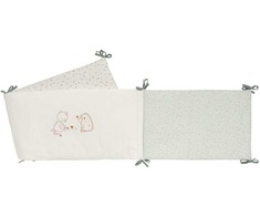 Patalynės komplektas Lovelės apsauga 180x35 cm, dvipusė su raštais, skalbiama 30°C temperatūroje, apsauginis lovos barjeras, kūdikio saugumo paminkštinimas, minkšta apsauga vaikams