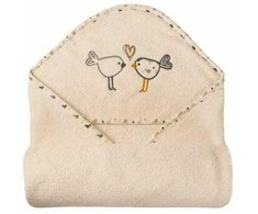 Rankšluostis Matex Maxiplus Birds 100x100 Ecru vonios užvalkalas (MT0217)