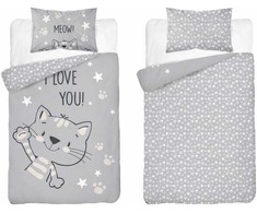 Patalynės komplektas Detexpol Vaikiška patalynė lovai 100X135 BABY CAT vaikiškam kačiukui