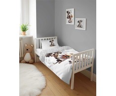 Detexpol DOG patalynė, MAYA MOO patalynės komplektas 100x135 cm PILKA (5002B)