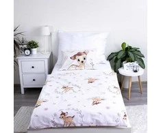 Patalynė bawełniana 100x135 Bambi sarenka smėlio sp. do łóżeczka 4768 poszewka 40x60 JF24