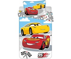 Patalynė bawełniana 100x135 Cars Auta Road poszewka 40x60 Kids25
