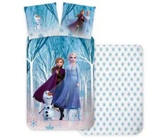 Disney Frozen – Dvipusis patalynės komplektas Ledo šalis – 135×100 cm, 2 dalių