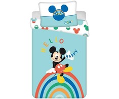 Patalynė bawełniana 100x135 Myszka Miki Mickey Mouse 0721 do łóżeczka poszewka 40x60