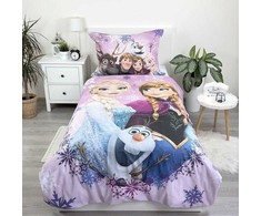 Patalynės komplektas Patalynė bawełniana 140x200 Frozen violetinė poszewka 70x90 Kids25