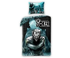 MCU Patalynė bawełniana 140x200 Joker juoda turkusowa poszewka 70x90 Kids 12 Halantex
