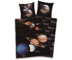 Herding 3d "kosmosas" patalynės komplektas 140x200 cm astronautams