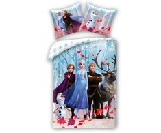 Patalynė bawełniana 140x200 Kraina Lodu Frozen poszewka 70x90 Kids 12 Halantex