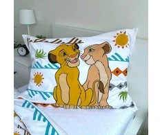 Jerry Fabrics Medvilninė patalynė The Lion King Disney Simba 140x200 vaikiškas antklodės užvalkalas pagalvės užvalkalui