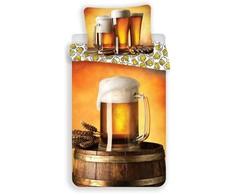 Patalynė bawełniana 140x200 Kufel Piwa Beer młodzieżowa 3853