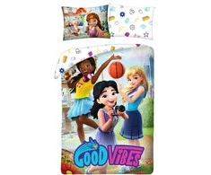 Patalynė bawełniana 140x200 LEGO Good Vibes poszewka 70x90 1016BL Halantex