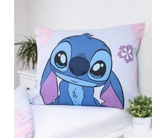 Patalynė bawełniana 140x200 Lilo and Stitch Cute šviesiai violetinė poszewka 70x90 JF 02