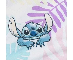 Patalynė bawełniana 140x200 Lilo i Stitch liście pastelowa kolorowa poszewka 70x90 JF24