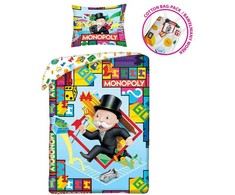 Halantex Vaikiškas patalynės komplektas Monopoly 140x200, 2 dalių
