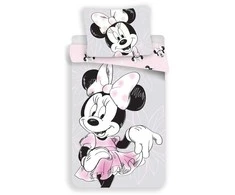 Patalynė bawełniana 140x200 Myszka Mini 1575 Minnie Mouse poszewka 70x90 JF 02