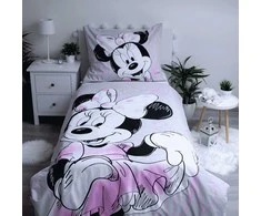 Patalynė bawełniana 140x200 Myszka Mini 1575 Minnie Mouse poszewka 70x90 JF 02