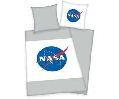 Herding ‘NASA‘ Patalynės komplektas vaikams, baltas/pilkas