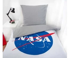 Herding ‘NASA‘ Patalynės komplektas vaikams, baltas/pilkas