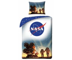 Patalynė bawełniana 140x200 Nasa kosmos kosmonauci rakieta 5995 poszewka 70x90 astronauta planety gwiazdy statek kosmiczny młodzieżowa