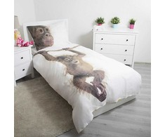 Patalynė bawełniana 140x200 Orangutan 8149 wesoła małpka małpa banany poszewka 70x90
