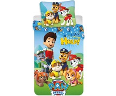 Jerry Fabrics VAIKŲ PATALĖS 140x200 LETENĖS PATROLĖS PATROLĖS ŠUNYS ŠUNYS 100% MEDVILNĖ