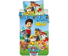 Jerry Fabrics VAIKŲ PATALĖS 140x200 LETENĖS PATROLĖS PATROLĖS ŠUNYS ŠUNYS 100% MEDVILNĖ