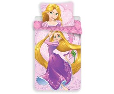 Patalynė bawełniana 140x200 Roszpunka 2727 Rapunzel Princess Księżniczka poszewka 70x90