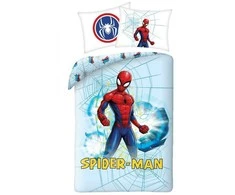 MCU Patalynė bawełniana 140x200 Spiderman melsva poszewka 70x90 SPM-01BL Kids 12 Halantex