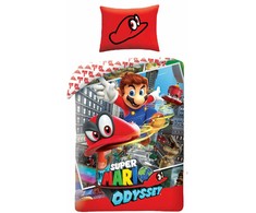 Halantex KOMPLET POŚCIELI NINTENDO SUPER MARIO 140 X 200 CM