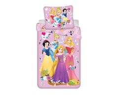 Jerry Fabrics Patalynė 160x200 DISNEY PRINCESS PRINCESS 100 % MEDVILNĖ