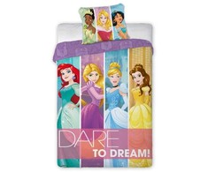 Faro Disney Princesės Rožinė Vaikiška Patalynė 160x200