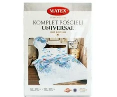 Multitex Medvilninės patalynės komplektas 220x200 cm, drugelių raštas baltos ir mėlynos spalvos, 3 dalių rinkinys su užvalkalais, OEKO-TEX sertifikatas, minkšta patalynė miegamajam