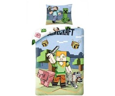 Patalynė dziecięca 140x200 Minecraft mikro 10 Halantex