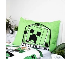 Patalynė dziecięca 140x200 Minecraft "Out of the Box" žalia poszewka 70x90 JF24