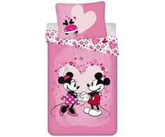 Patalynė dziecięca 140x200 Myszki Mini Miki 9527 Minnie Mickey Mouse poszewka 70x90