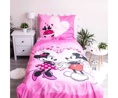 Patalynė dziecięca 140x200 Myszki Mini Miki 9527 Minnie Mickey Mouse poszewka 70x90