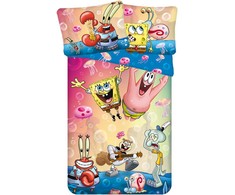 Patalynė dziecięca 140x200 Sponge Bob party poszewka 70x90
